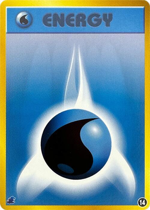 Basic Water Energy 14 card from Intro Pack Neo (Totodile)