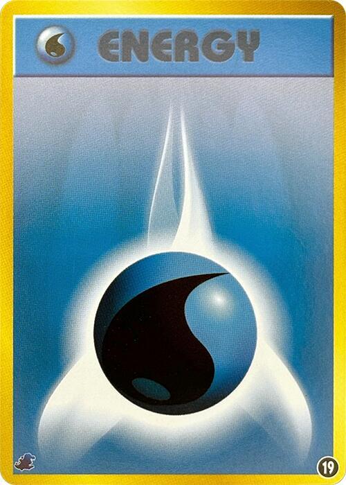 Basic Water Energy 19 card from Intro Pack Neo (Totodile)
