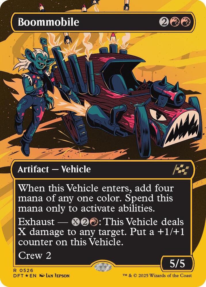 Boommobile (Borderless) (First-Place Foil) 526 card from Aetherdrift