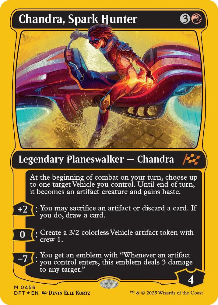 Chandra, Spark Hunter (First-Place Foil) 456 card from Aetherdrift