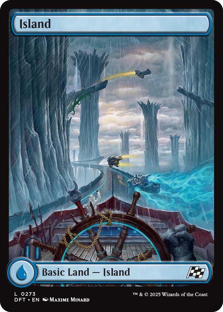 Island 273 card from Aetherdrift