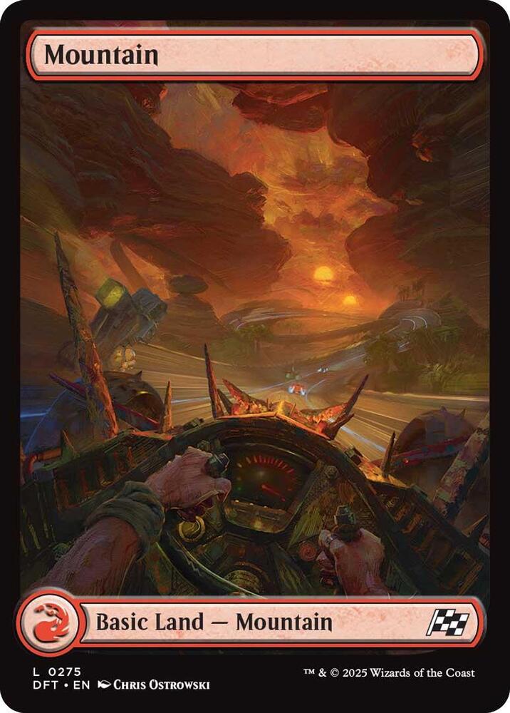 Mountain 275 card from Aetherdrift