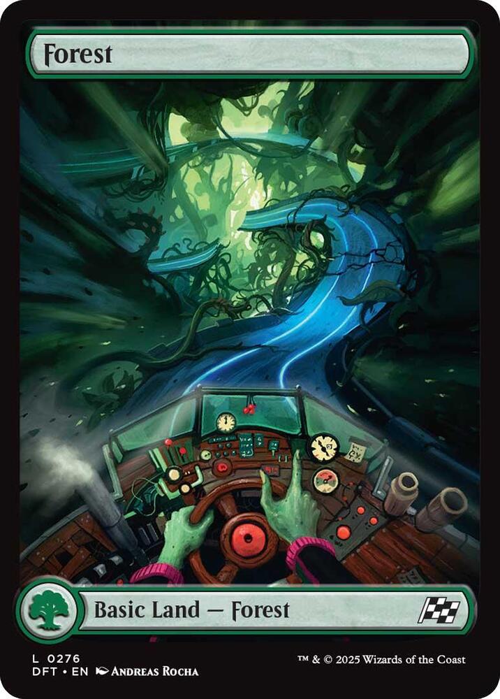 Forest 276 card from Aetherdrift