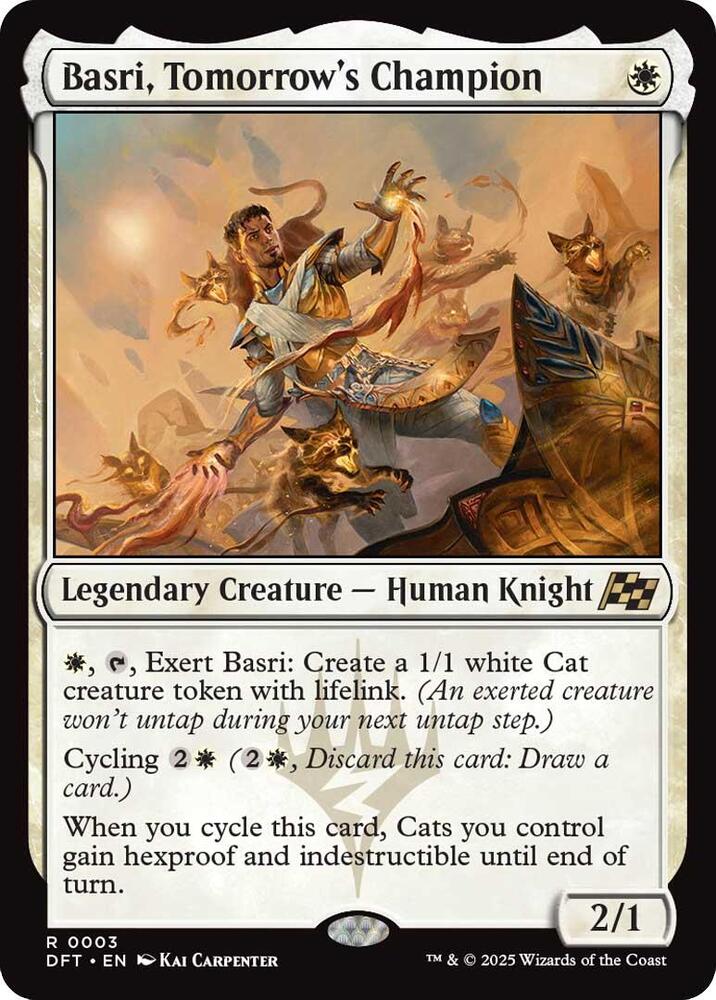 Basri, Tomorrow's Champion 3 card from Aetherdrift