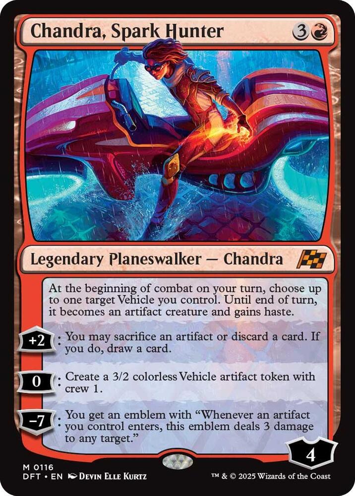 Chandra, Spark Hunter 116 card from Aetherdrift