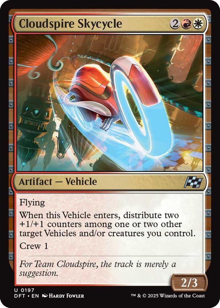 Cloudspire Skycycle 197 card from Aetherdrift