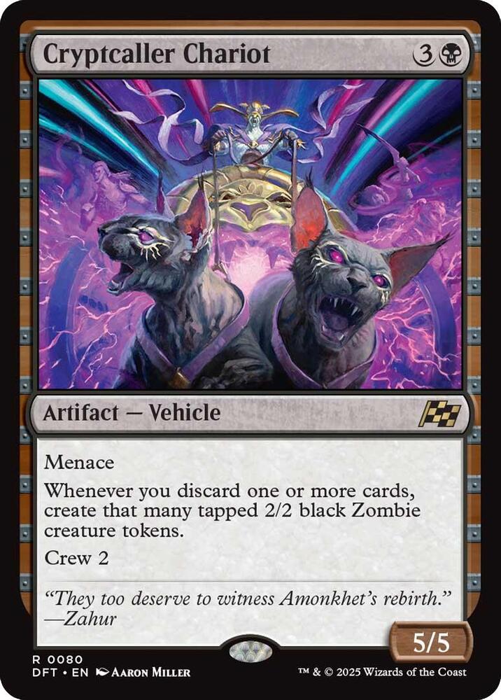 Cryptcaller Chariot 80 card from Aetherdrift