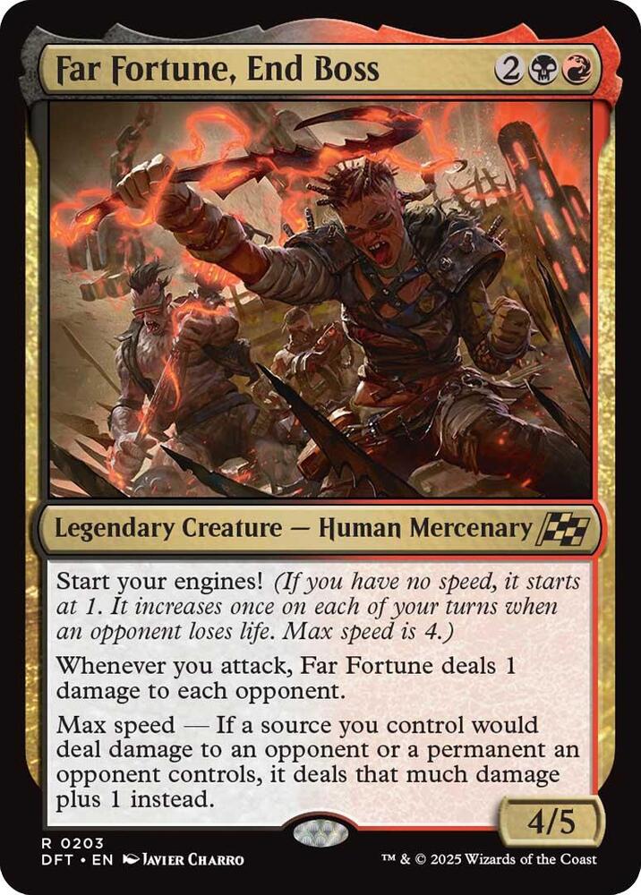 Far Fortune, End Boss 203 card from Aetherdrift