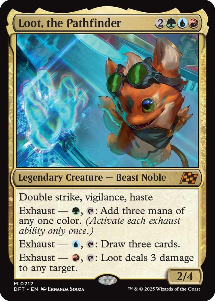 Loot, the Pathfinder 212 card from Aetherdrift