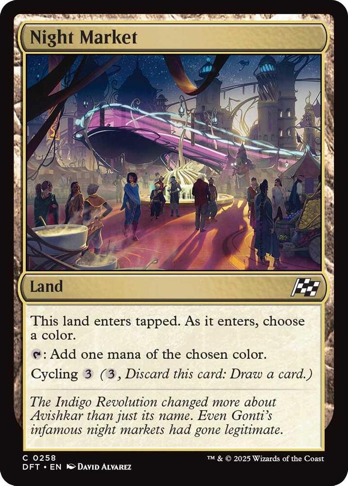 Night Market 258 card from Aetherdrift