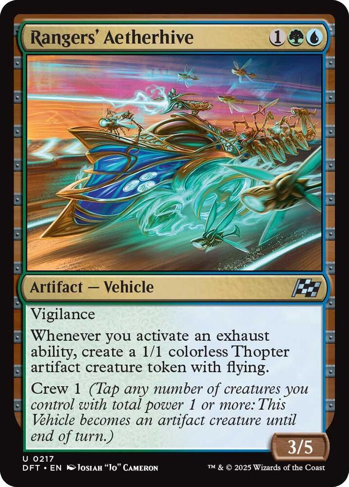 Rangers' Aetherhive 217 card from Aetherdrift