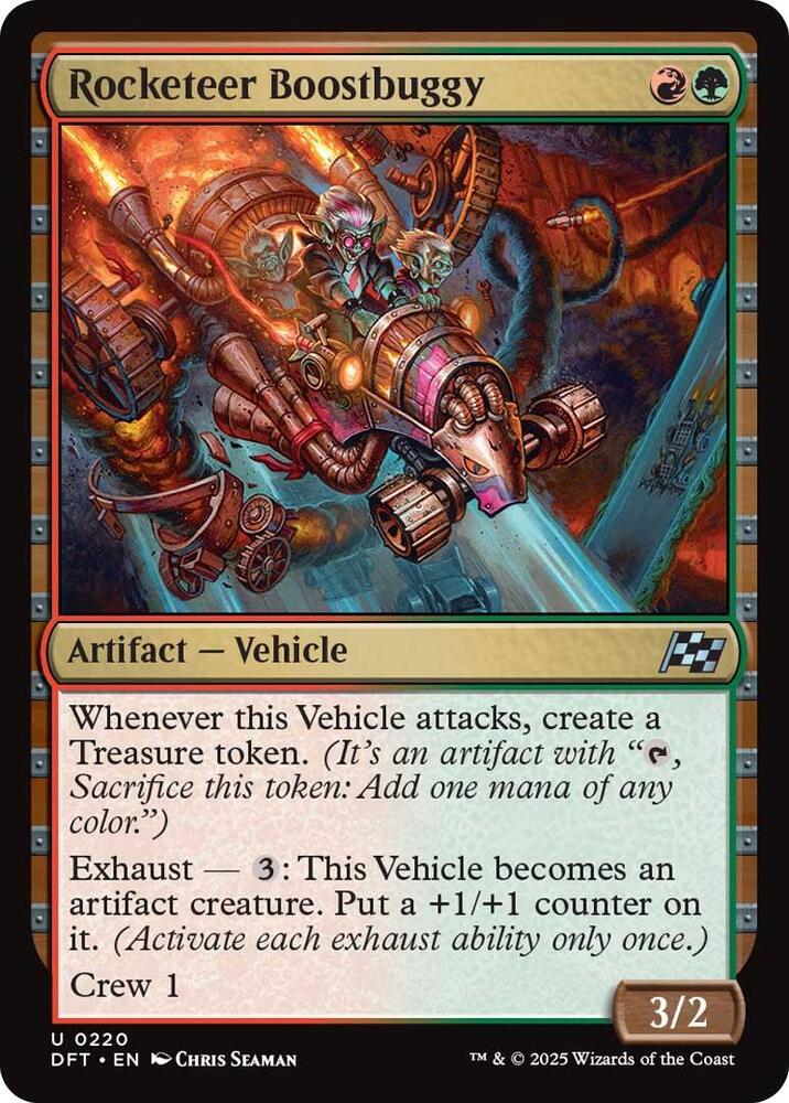 Rocketeer Boostbuggy 220 card from Aetherdrift