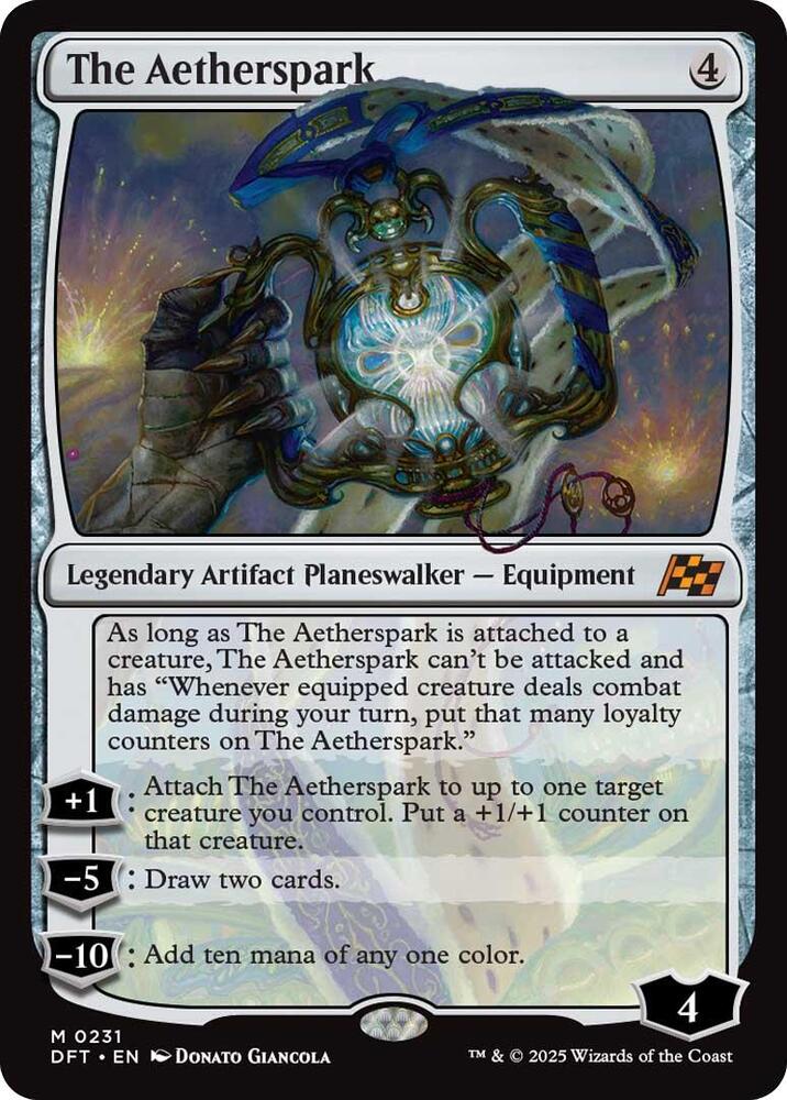 The Aetherspark 231 card from Aetherdrift