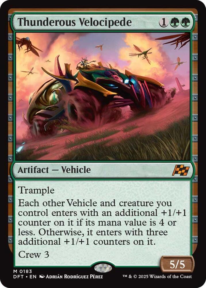 Thunderous Velocipede 183 card from Aetherdrift