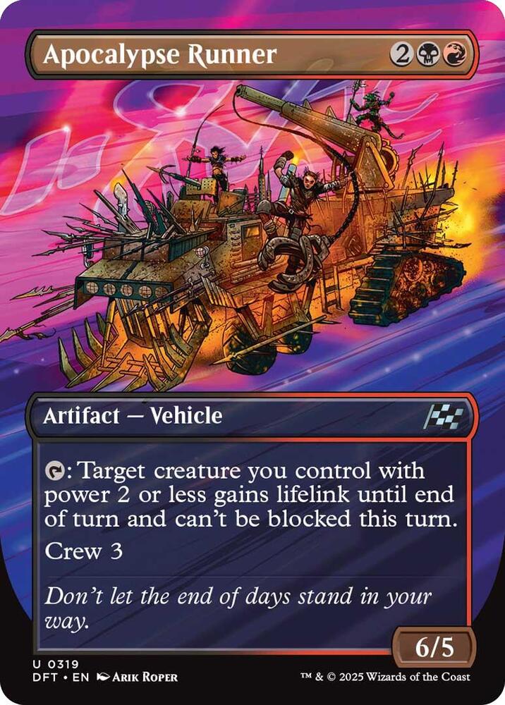 Apocalypse Runner (Borderless) 319 card from Aetherdrift