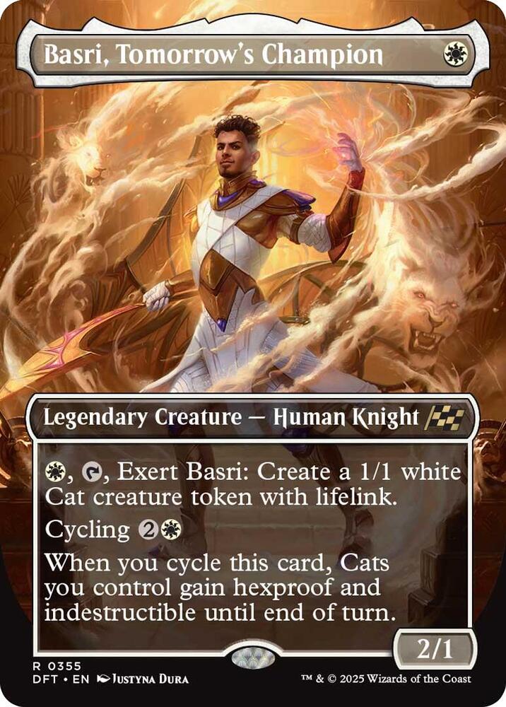 Basri, Tomorrow's Champion (Borderless) 355 card from Aetherdrift