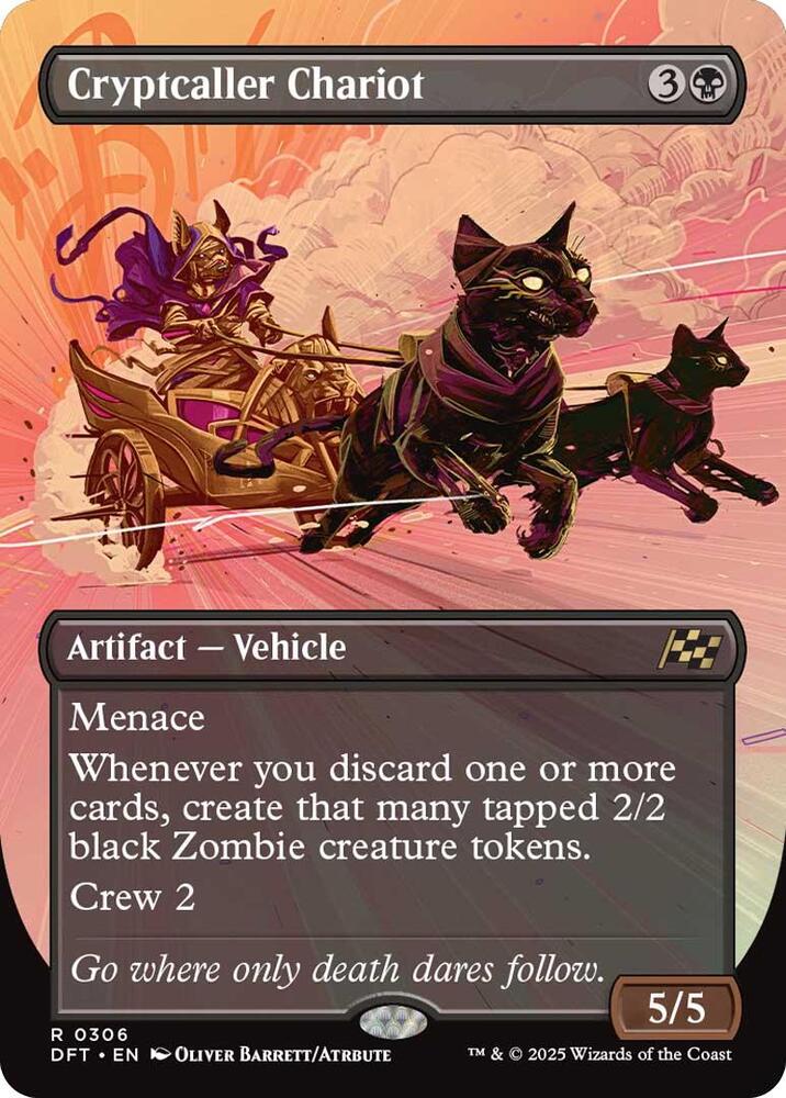 Cryptcaller Chariot (Borderless) 306 card from Aetherdrift