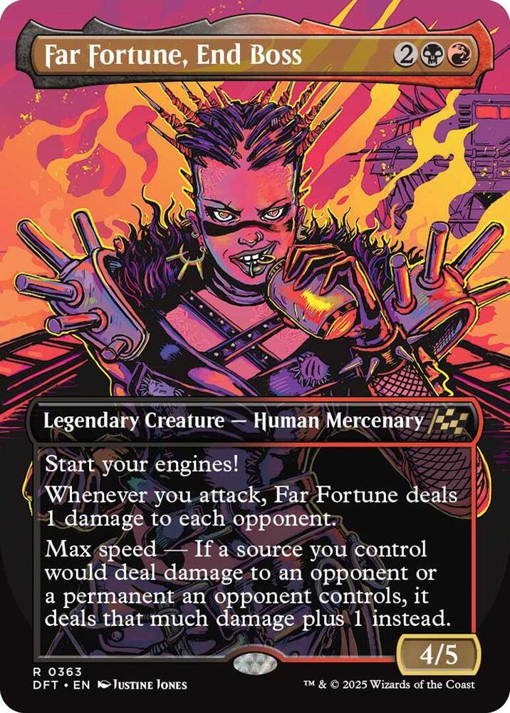 Far Fortune, End Boss (Borderless) 363 card from Aetherdrift