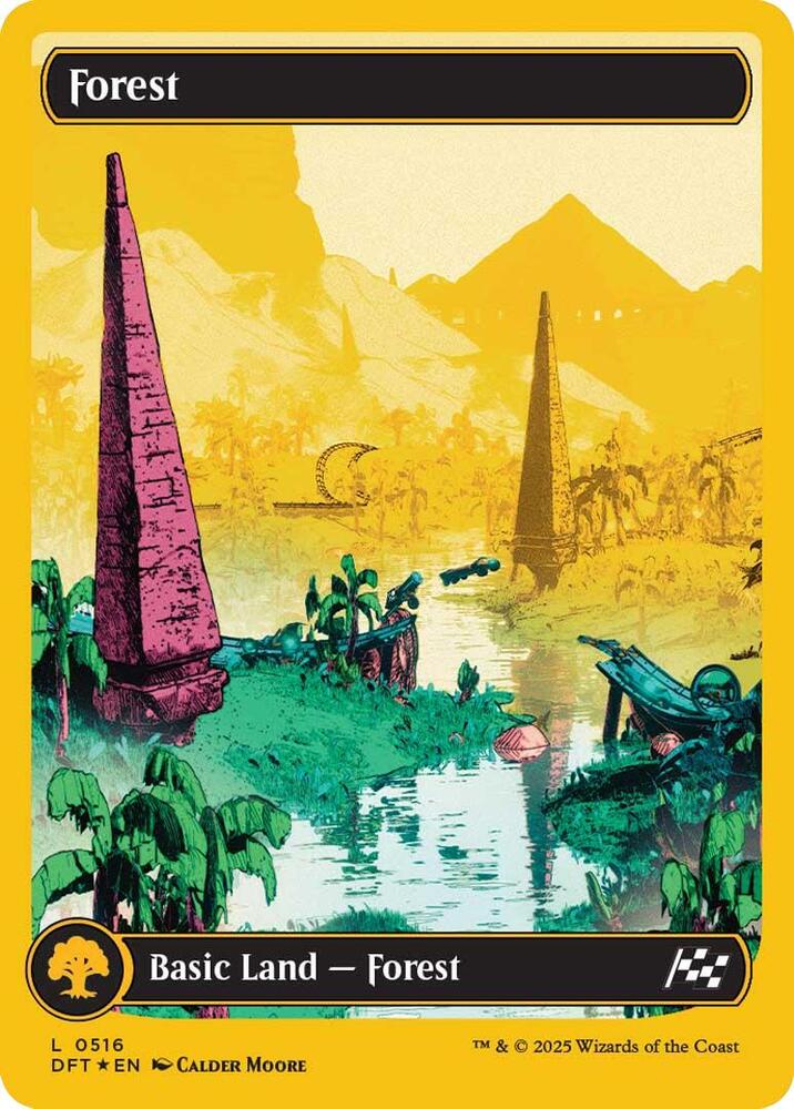 Forest (First-Place Foil) 516 card from Aetherdrift