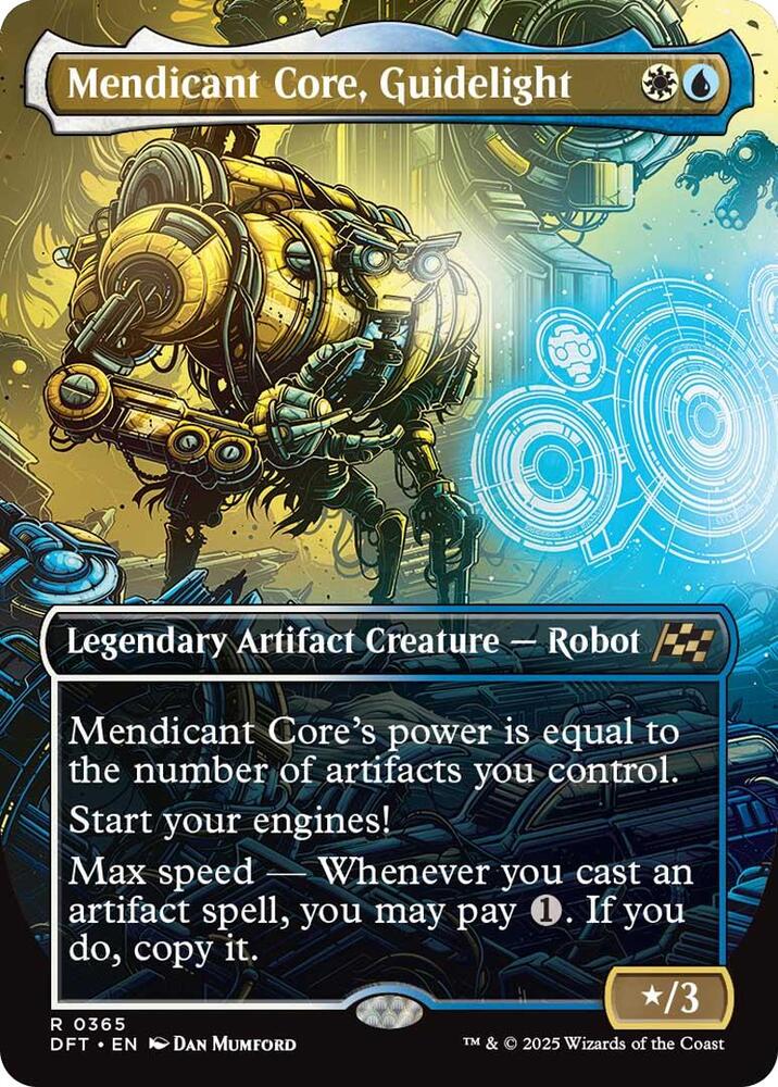 Mendicant Core, Guidelight (Borderless) 365 card from Aetherdrift