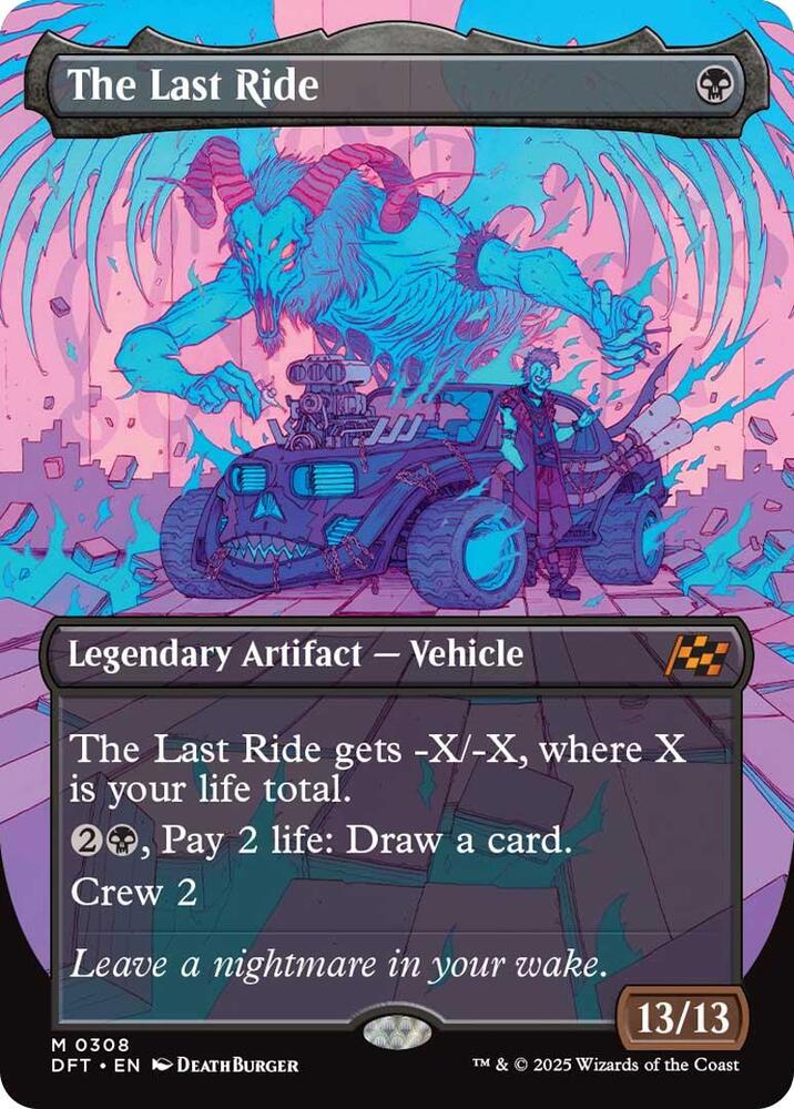 The Last Ride (Borderless) 308 card from Aetherdrift