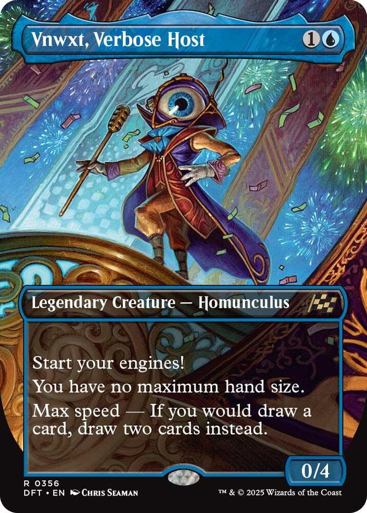 Vnwxt, Verbose Host (Borderless) 356 card from Aetherdrift