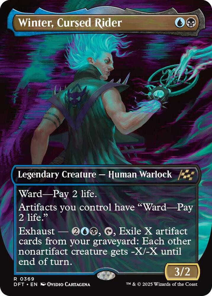 Winter, Cursed Rider (Borderless) 369 card from Aetherdrift