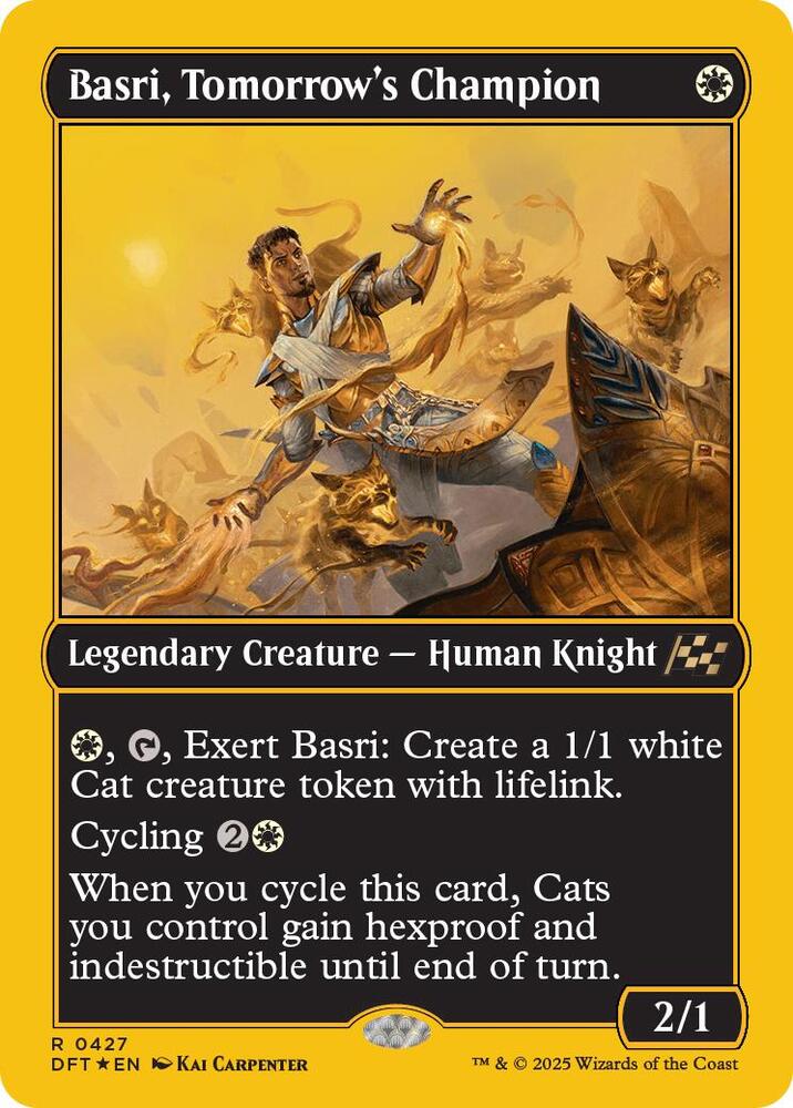 Basri, Tomorrow's Champion (First-Place Foil) 427 card from Aetherdrift