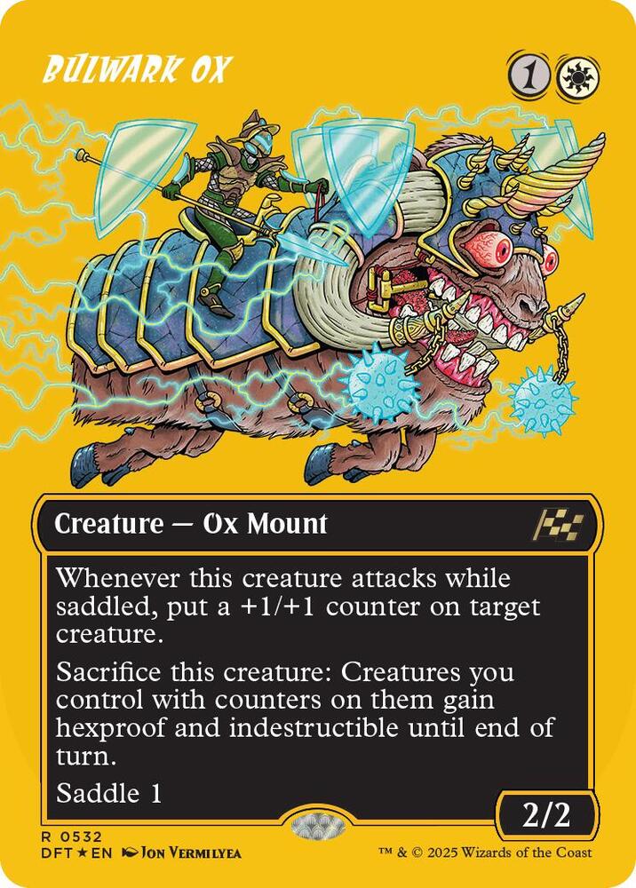 Bulwark Ox (Borderless) (First-Place Foil) 532 card from Aetherdrift
