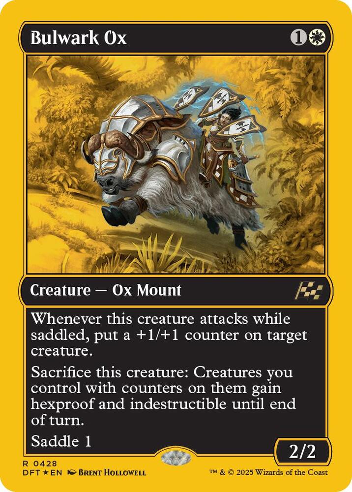 Bulwark Ox (First-Place Foil) 428 card from Aetherdrift