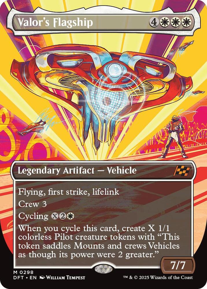 Valor's Flagship (Borderless) 298 card from Aetherdrift