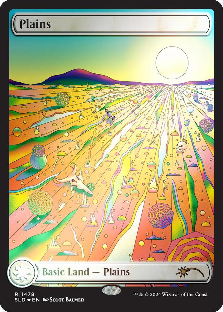 Plains (Rainbow Foil) 1478 card from Secret Lair Drop Series