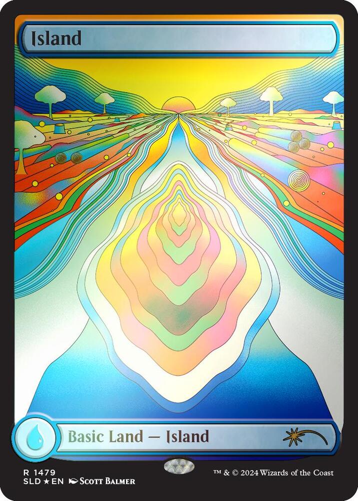 Island (Rainbow Foil) 1479 card from Secret Lair Drop Series