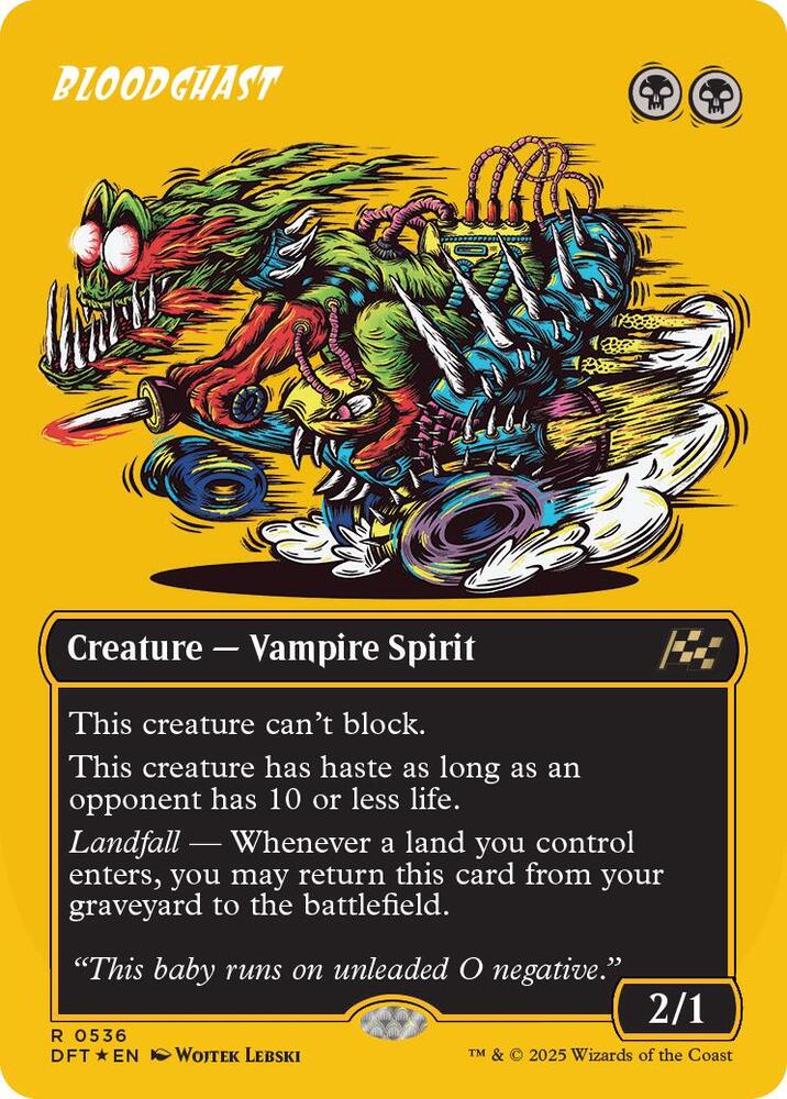 Bloodghast (Borderless) (First-Place Foil) 536 card from Aetherdrift