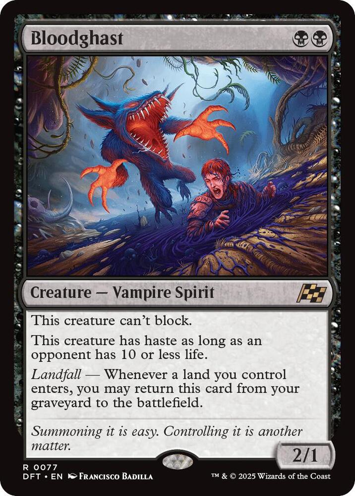 Bloodghast 77 card from Aetherdrift