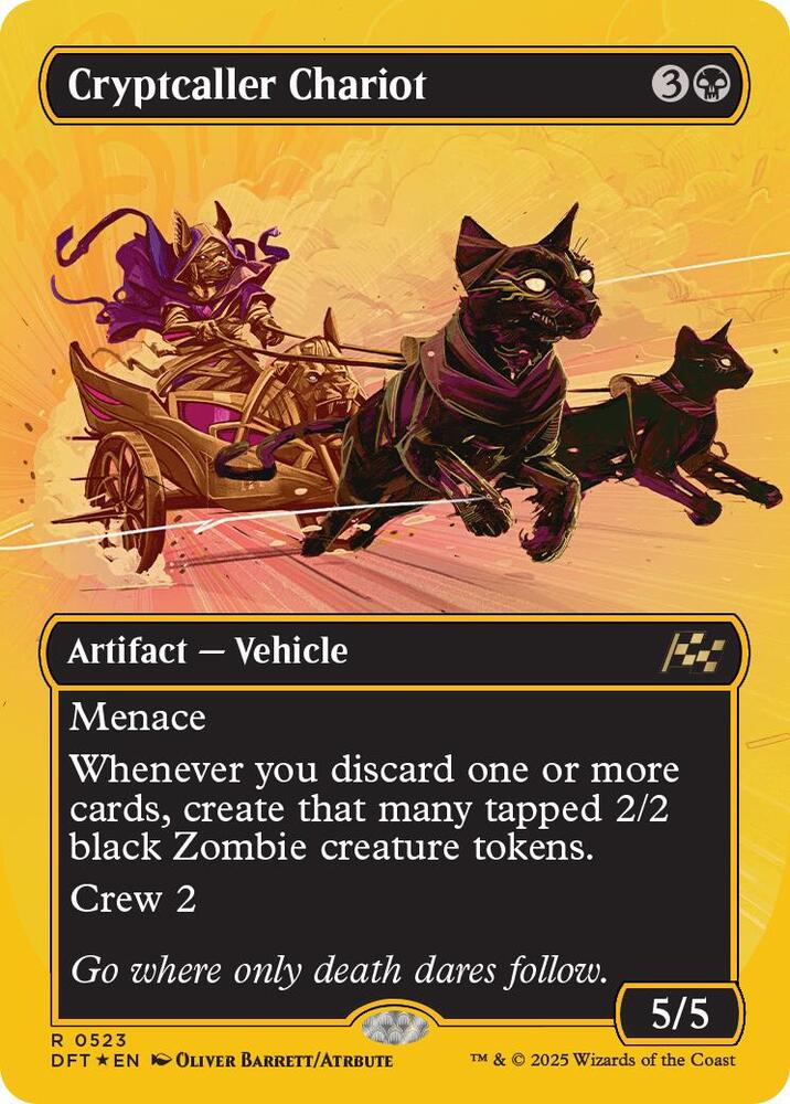 Cryptcaller Chariot (Borderless) (First-Place Foil) 523 card from Aetherdrift