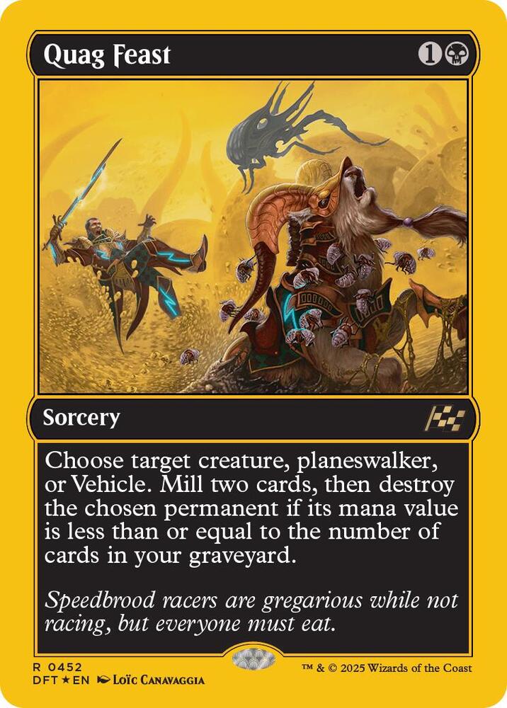 Quag Feast (First-Place Foil) 452 card from Aetherdrift
