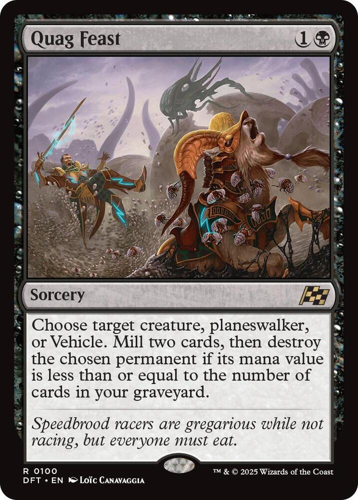 Quag Feast 100 card from Aetherdrift