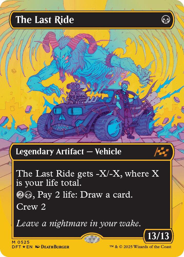 The Last Ride (Borderless) (First-Place Foil) 525 card from Aetherdrift
