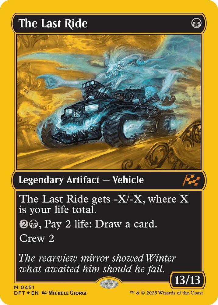 The Last Ride (First-Place Foil) 451 card from Aetherdrift