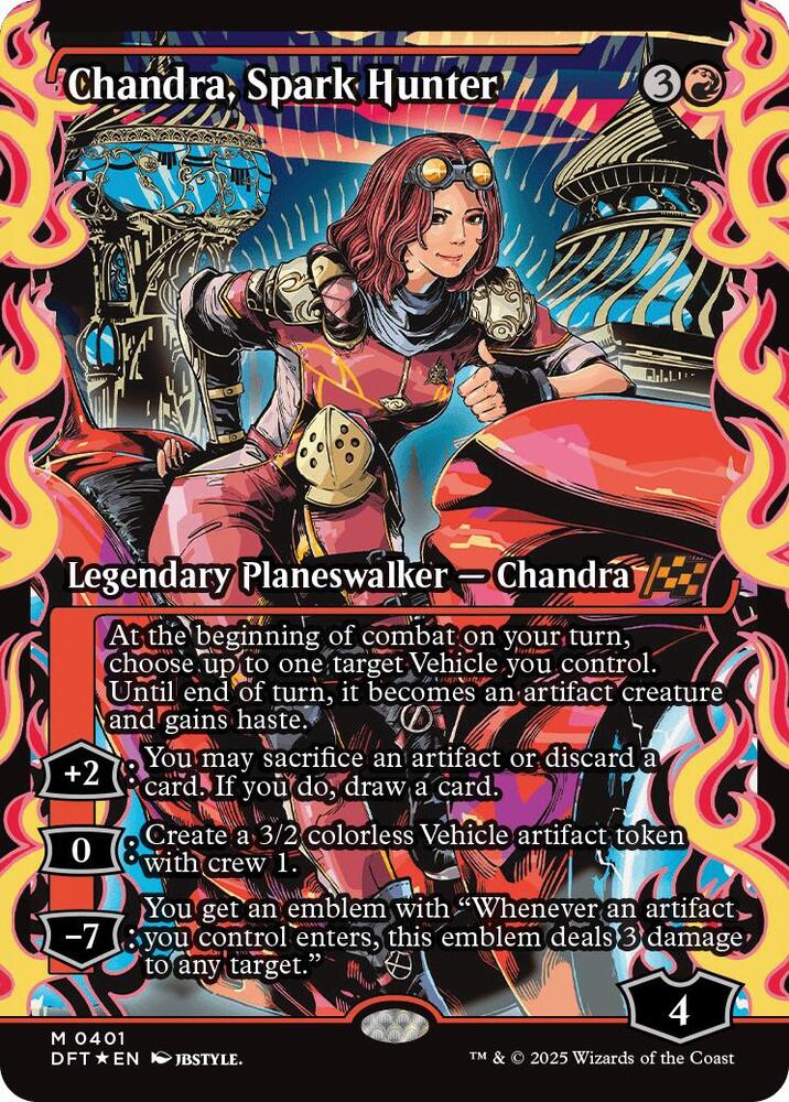 Chandra, Spark Hunter (Showcase) 401 card from Aetherdrift