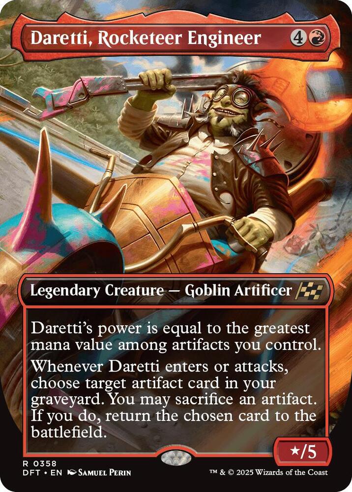 Daretti, Rocketeer Engineer (Borderless) 358 card from Aetherdrift