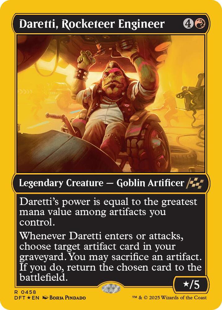 Daretti, Rocketeer Engineer (First-Place Foil) 458 card from Aetherdrift