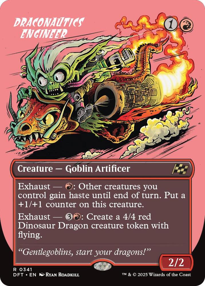 Draconautics Engineer (Borderless) 341 card from Aetherdrift