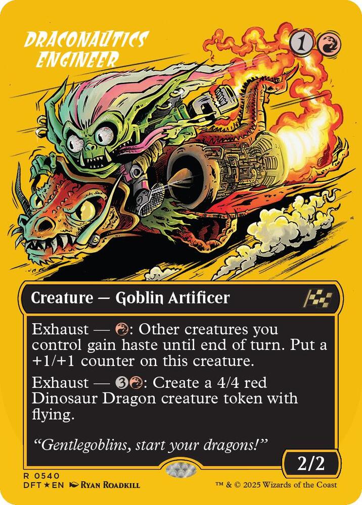 Draconautics Engineer (Borderless) (First-Place Foil) 540 card from Aetherdrift