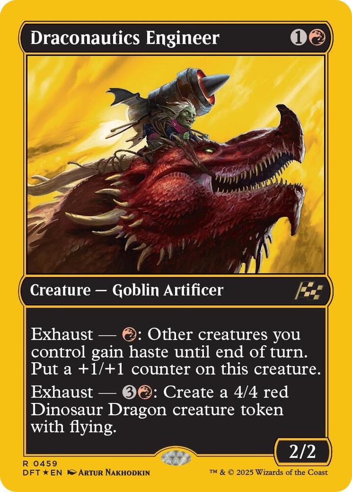 Draconautics Engineer (First-Place Foil) 459 card from Aetherdrift