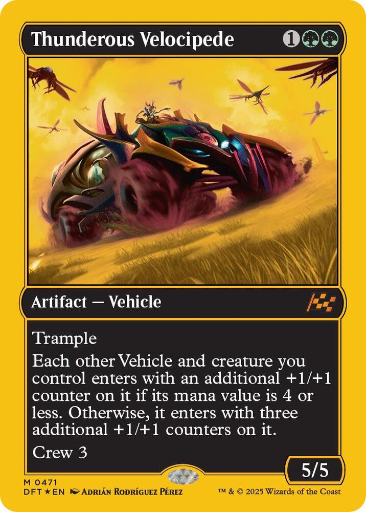 Thunderous Velocipede (First-Place Foil) 471 card from Aetherdrift