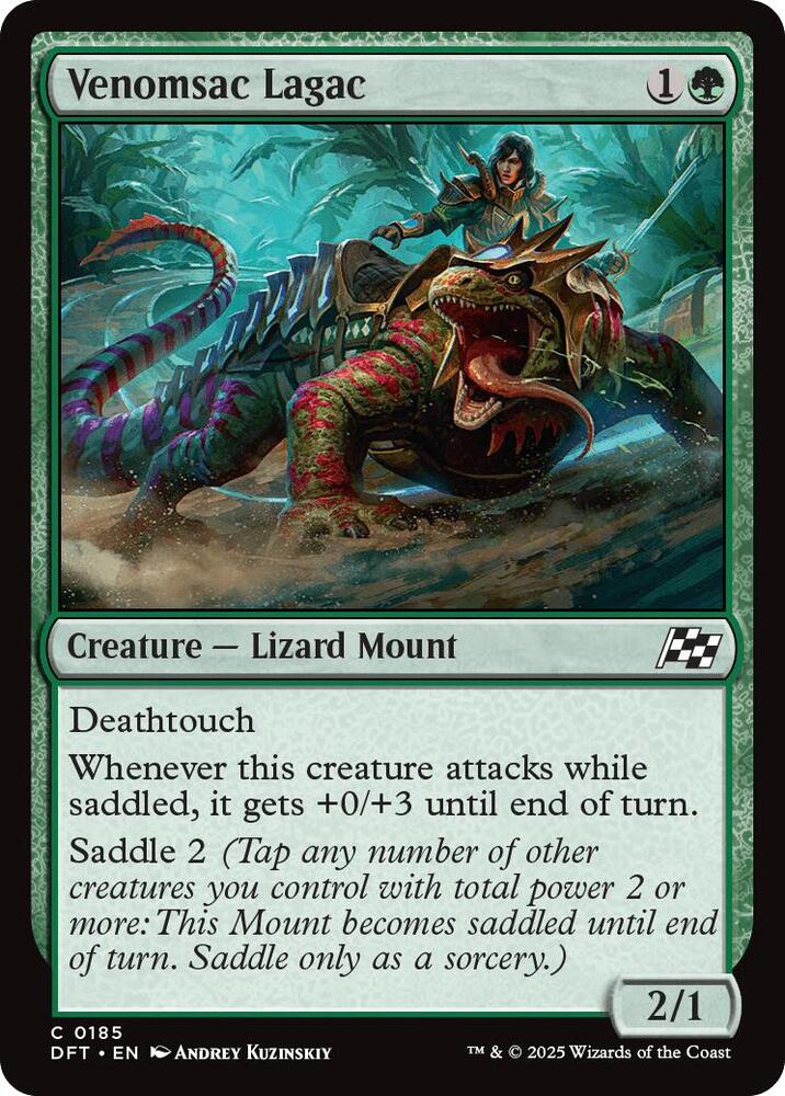 Venomsac Lagac 185 card from Aetherdrift