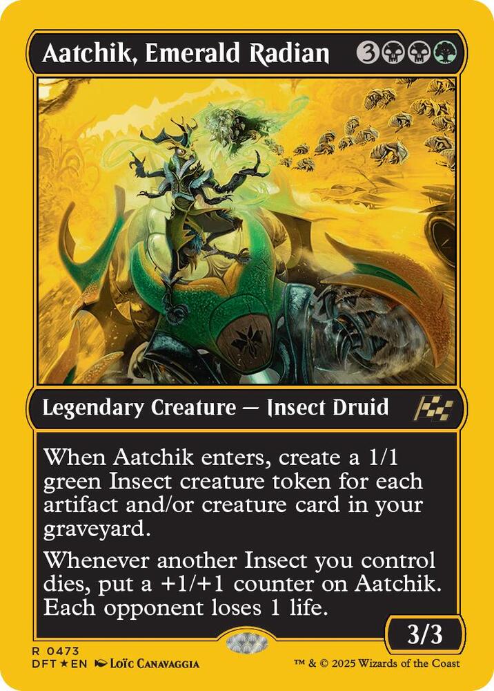 Aatchik, Emerald Radian (First-Place Foil) 473 card from Aetherdrift