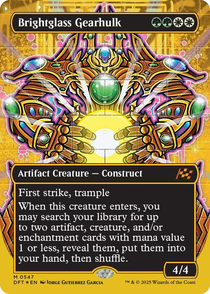 Brightglass Gearhulk (Borderless) (First-Place Foil) 547 card from Aetherdrift